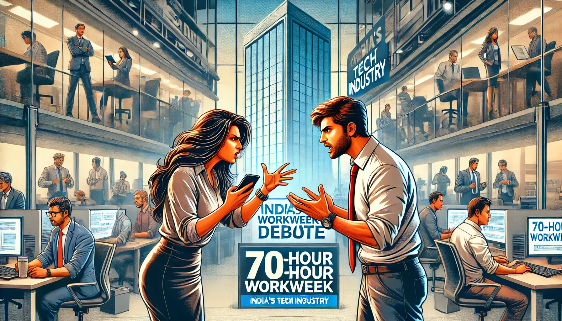 الجدل يحتدم حول اقتراح العمل لمدة 70 ساعة في الأسبوع في صناعة التكنولوجيا في الهند